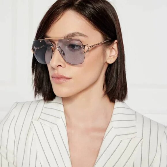 NEW PHILIPP PLEIN SLEEK SPP111 672X GREY UNISEX SUNGLASSES PHILIPP PLEIN - Picture 10 of 11